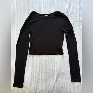 Garage Black Long Sleeve Tee